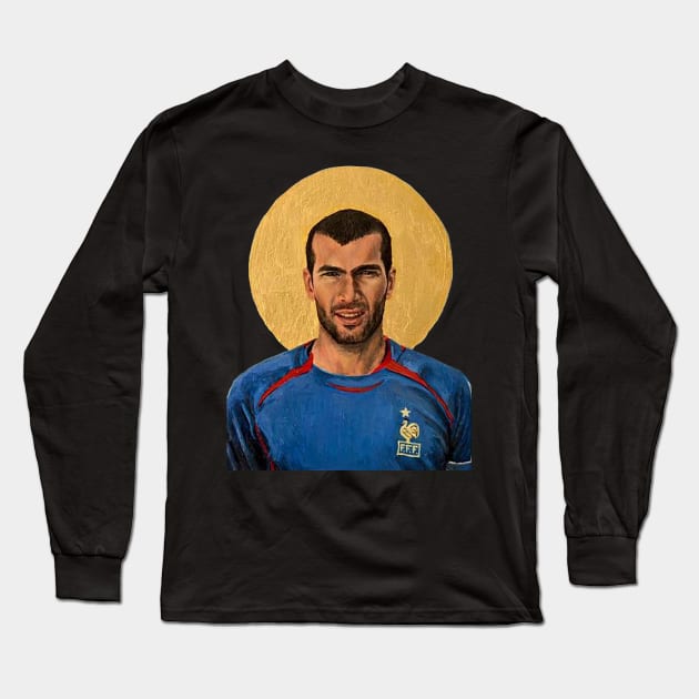 Zidane - Football Legends Long Sleeve T-Shirt by Great-Peoples